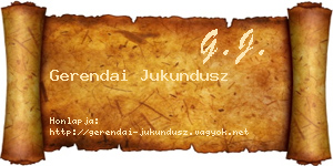 Gerendai Jukundusz névjegykártya